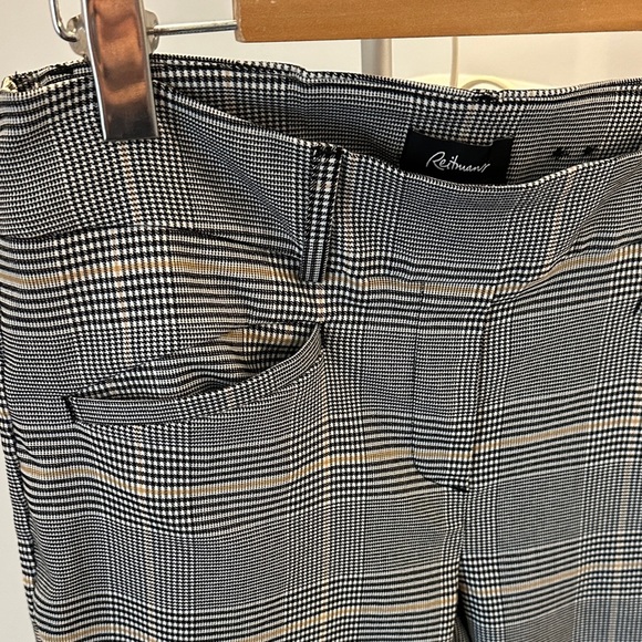 Reitmans Gray Plaid Women's Pants - Picture 2 of 8